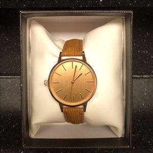 NWOT Olivia Pratt Camel Watch w/ Rose Dial